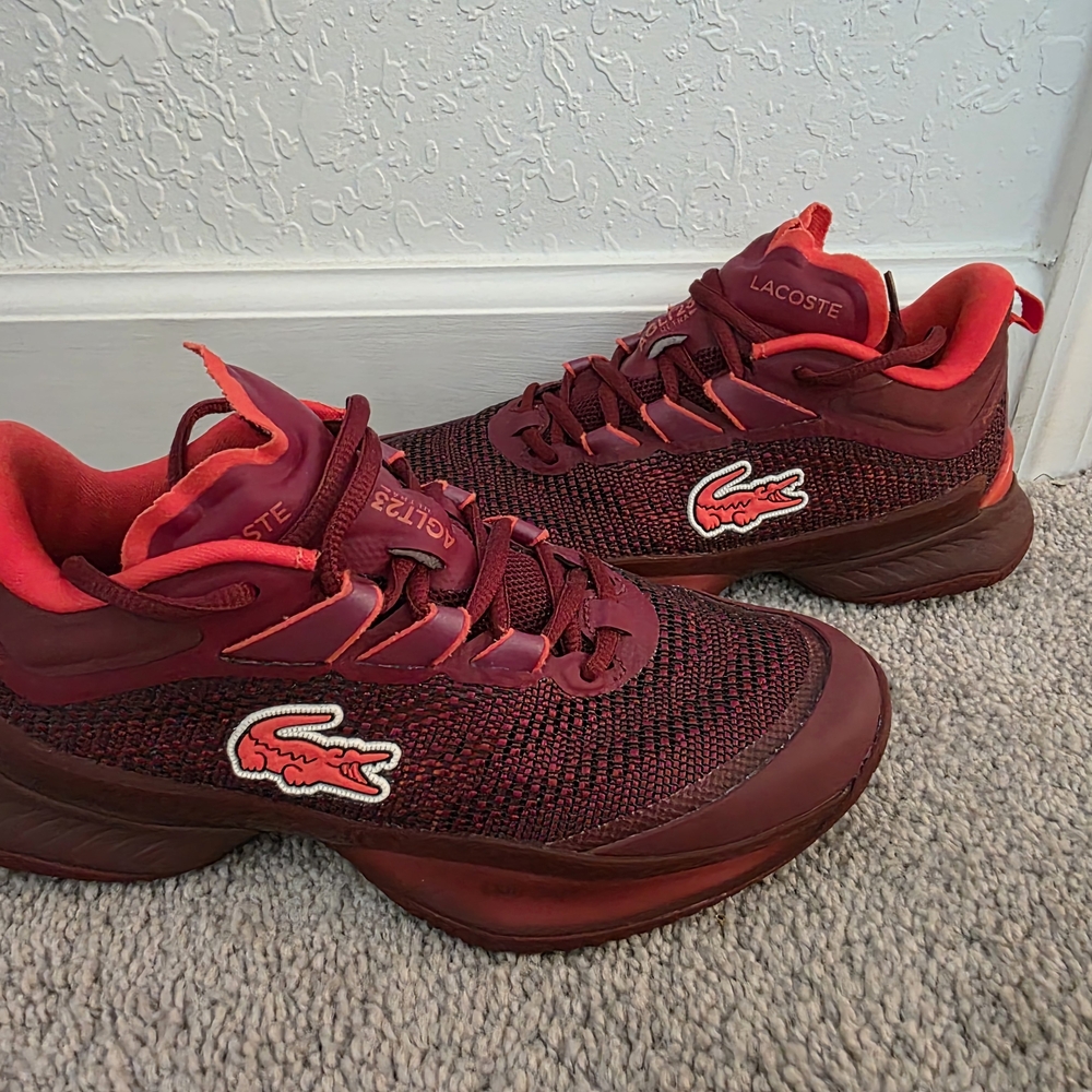 Lacoste Women Red Maroon Tennis Sneakers